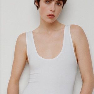 Zara strappy bodysuit white size S